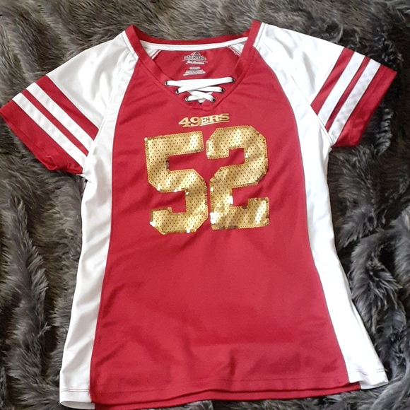 women's black 49ers jersey